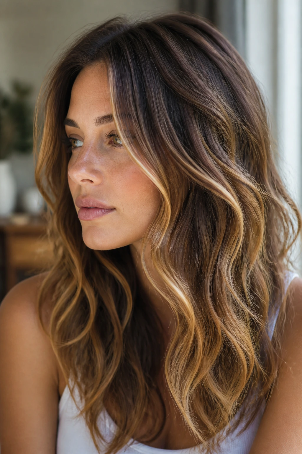 Close-up of hair base color tones on a real person