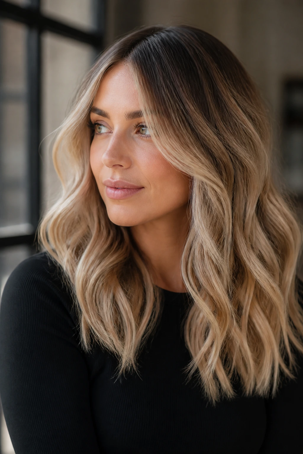 Portrait showing warm and cool blonde shades for undertones