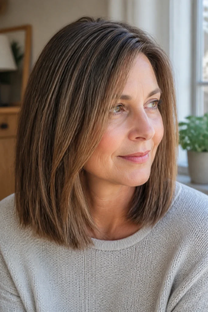 19 Medium Hairstyles for Thick Hair Over 40