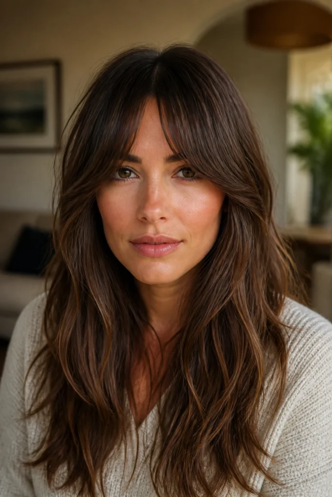 28 Face Framing Bangs for Long Hair