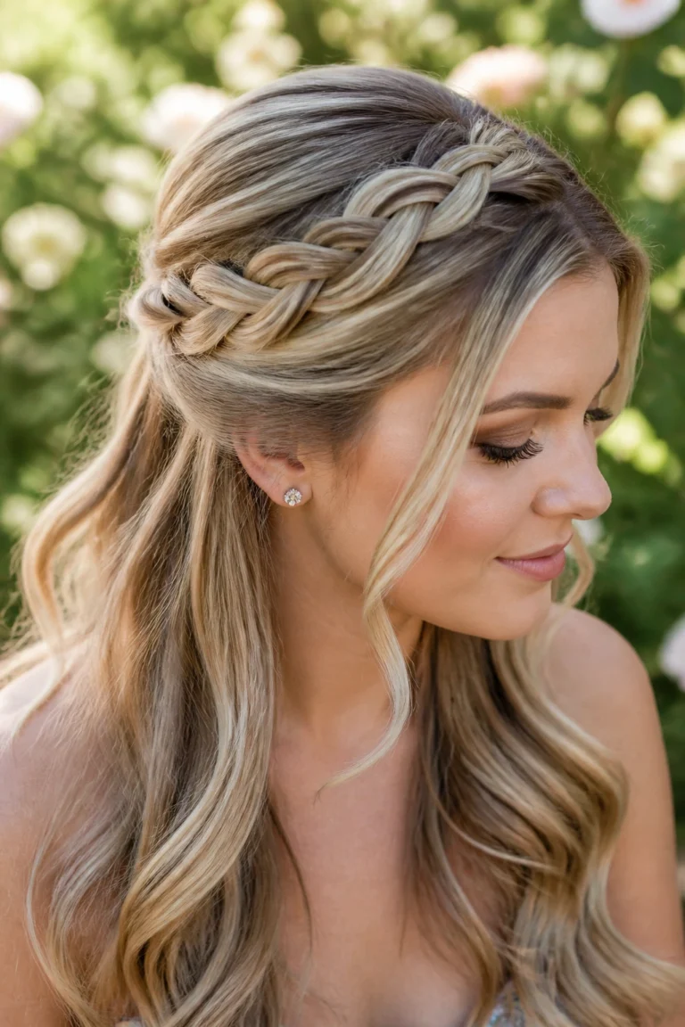 15 Half Up Half Down Styles for Prom Night and Long Hair