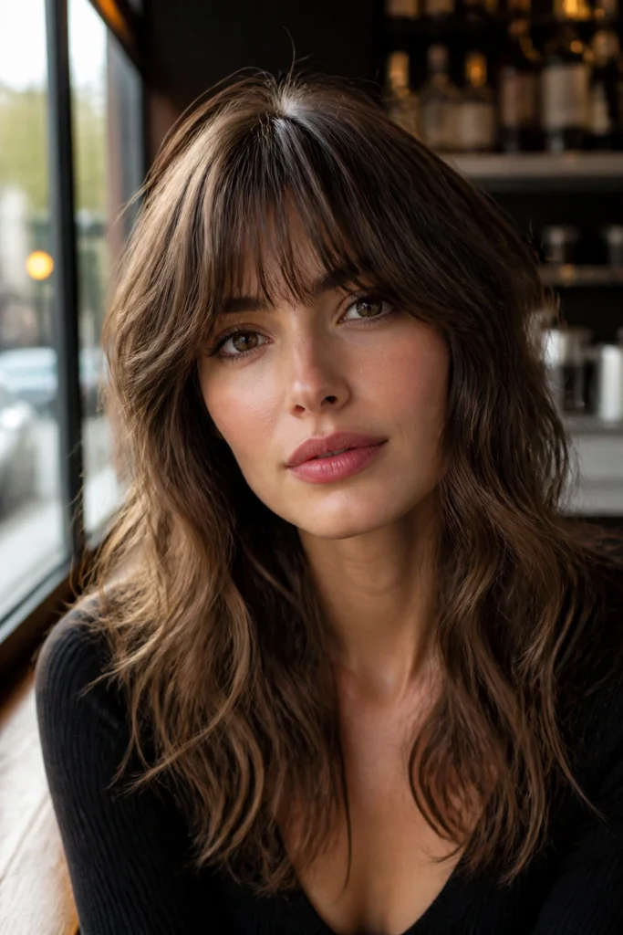 18 Wavy Hairstyles With Bangs