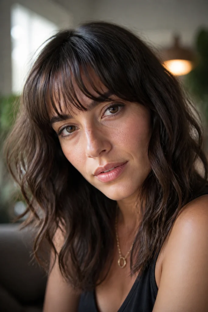 32 Choppy Bangs for Thick Wavy Hair