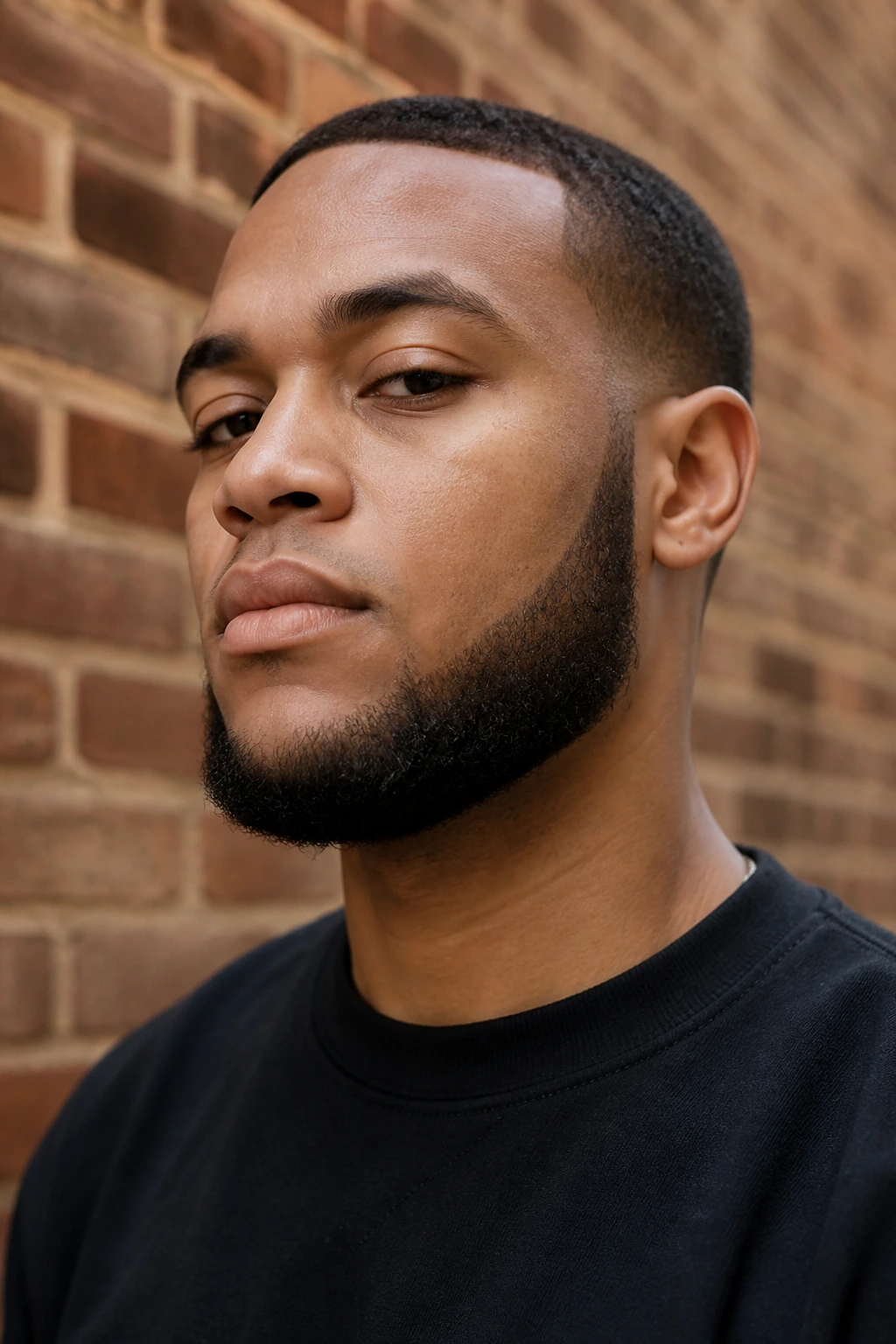 Close-up of a man with a chin curtain framing the lower face