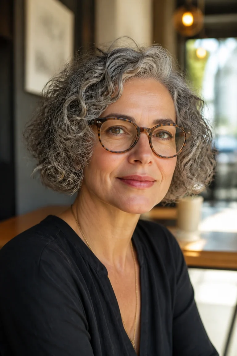 17 Gray Hair Looks for Curly Hair Over 50