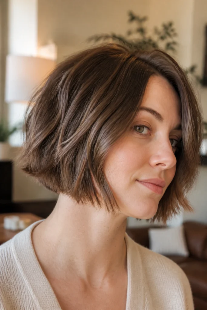 23 Side Part Shag Haircuts for Round Faces