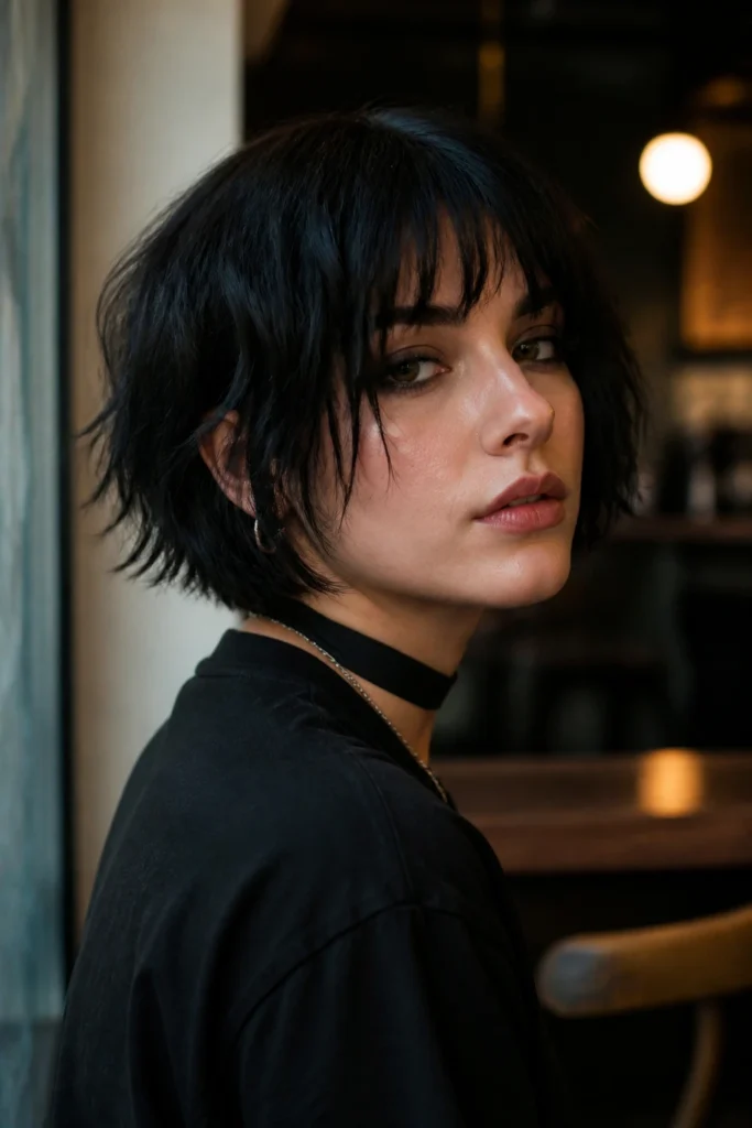 15 Goth Short Hair With Bangs for Edgy Women
