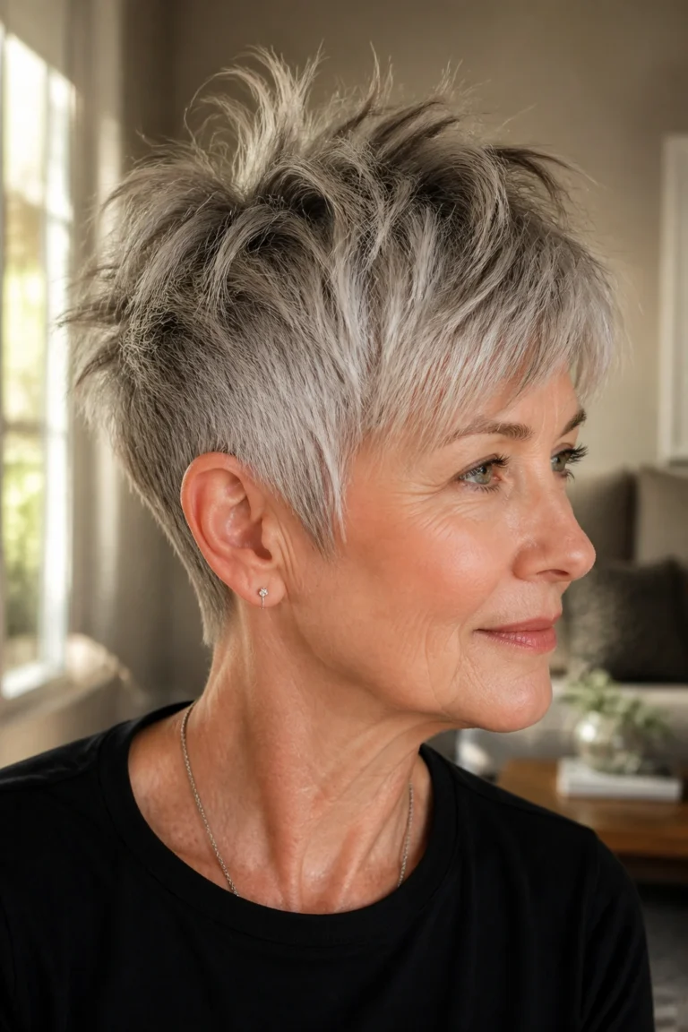23 Wavy Pixie Cuts for Older Women