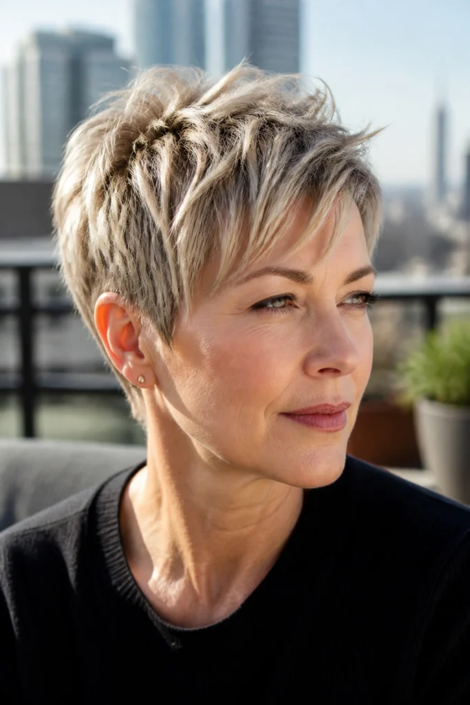 15 Pixie Cuts for Women Over 40 and Round Faces