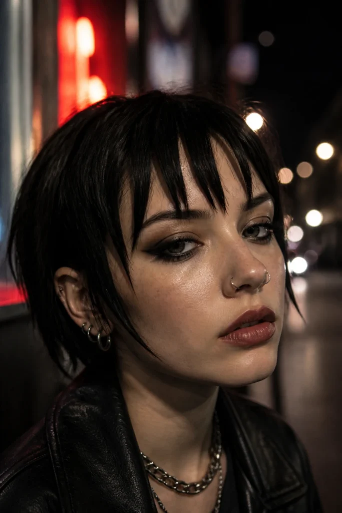 33 Goth Bangs for Short Dark Hair