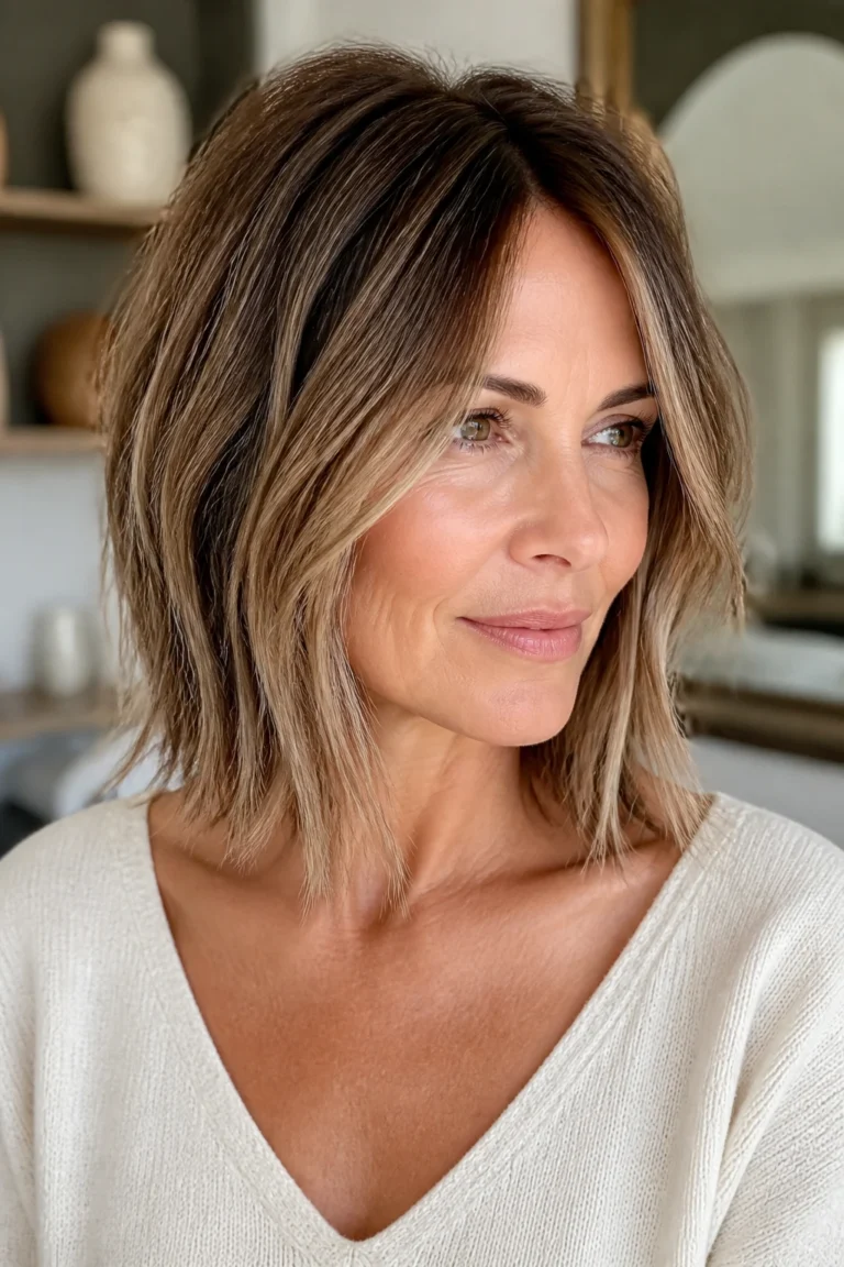 23 Choppy Bobs for Fine Hair Over 40