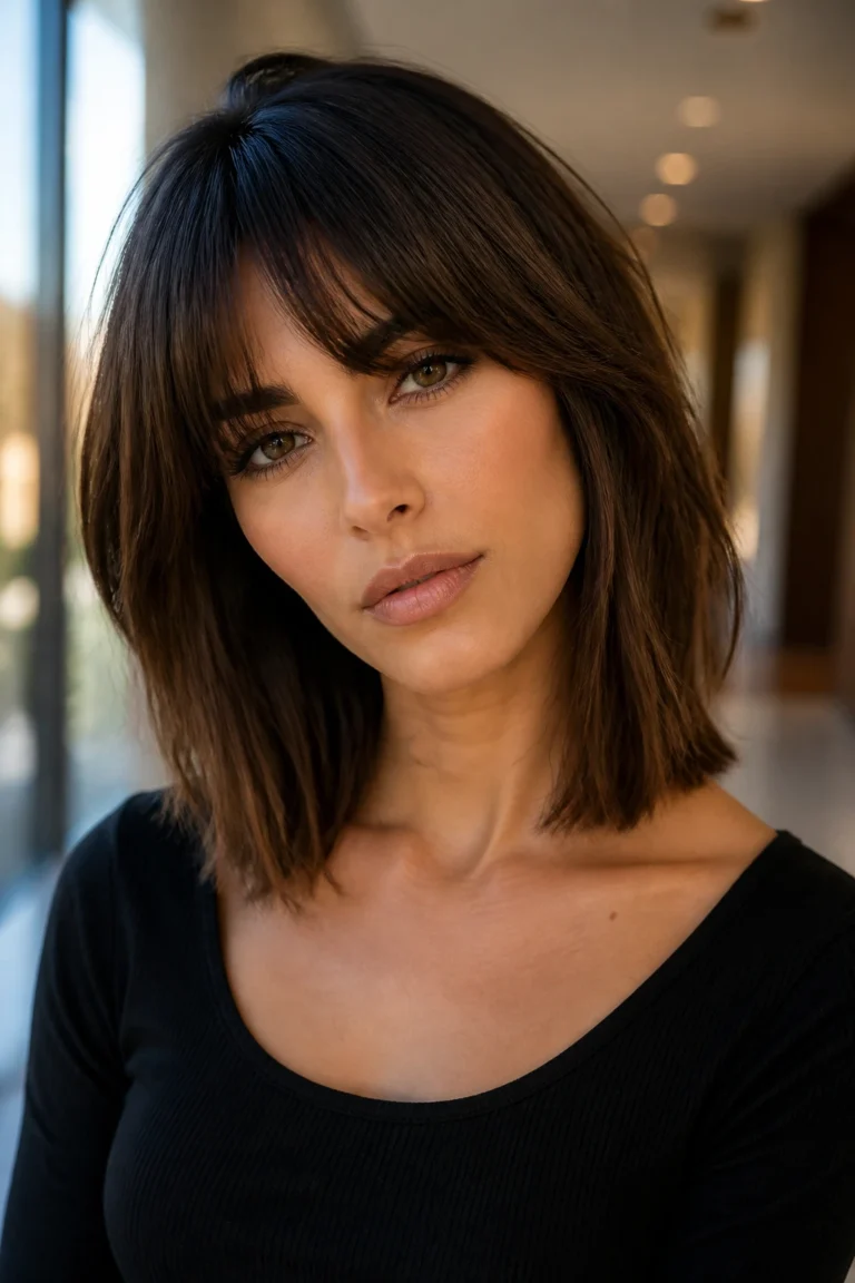 25 Layered Haircuts With Bangs