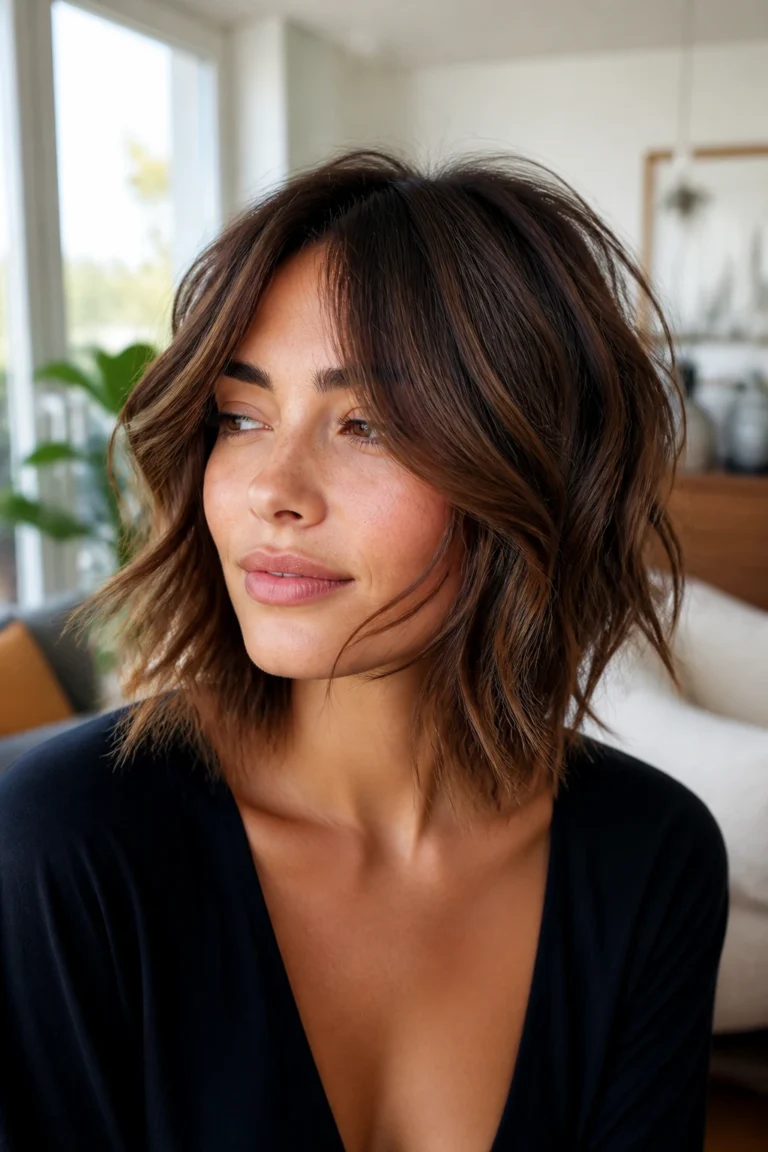 38 Shaggy Italian Bob Haircuts for Wavy Hair
