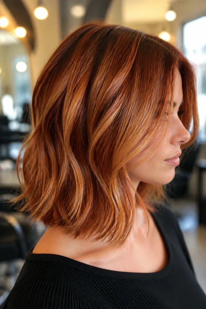 22 Medium Length Copper Hair Color Ideas