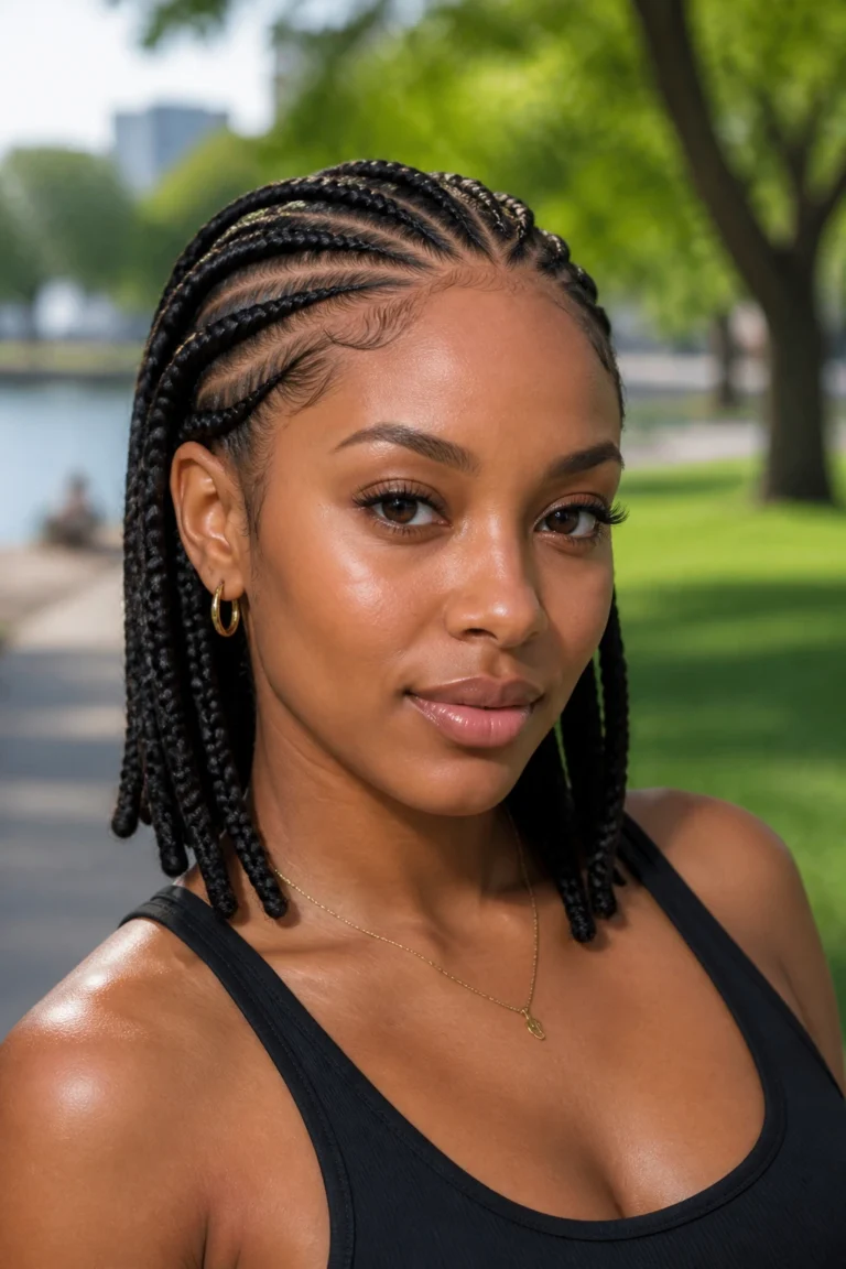 28 Medium Hair Braids for Long Faces