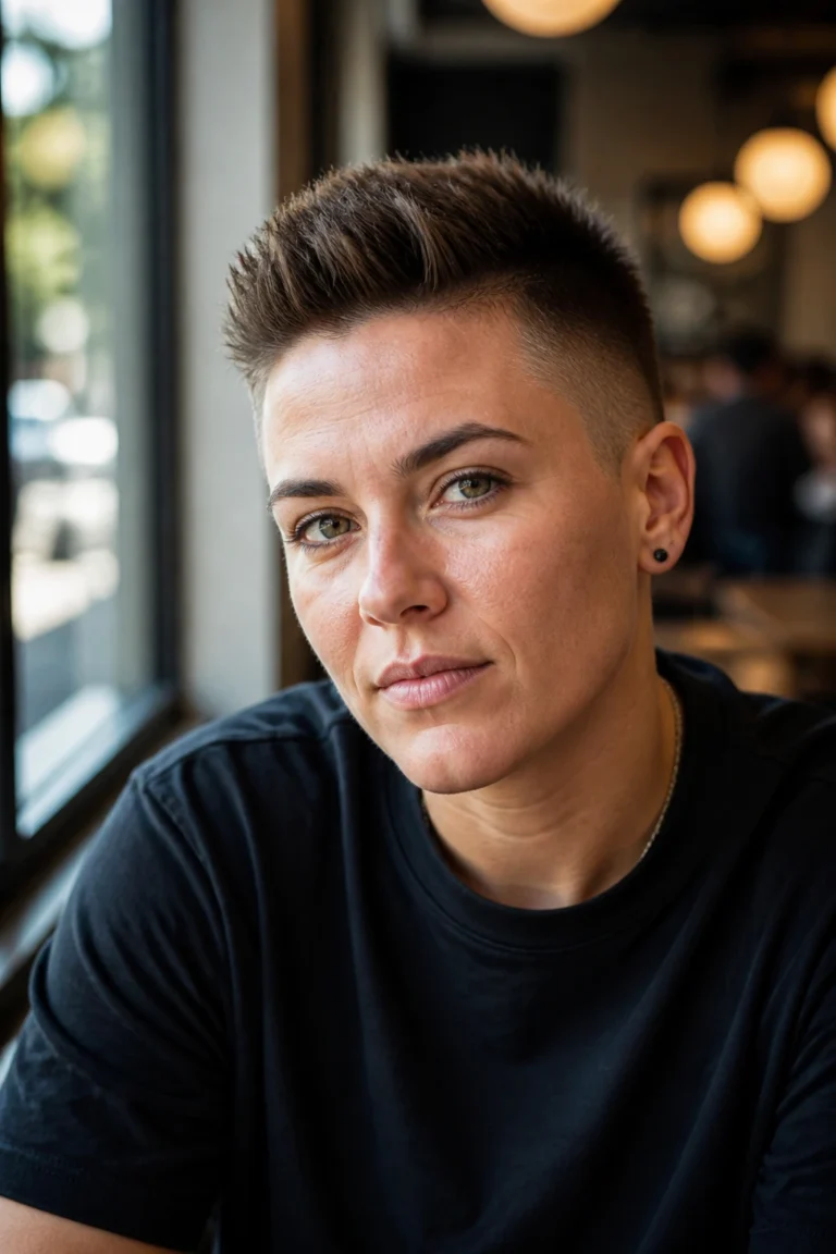 30 Short Tomboy Hairstyles for Round Faces