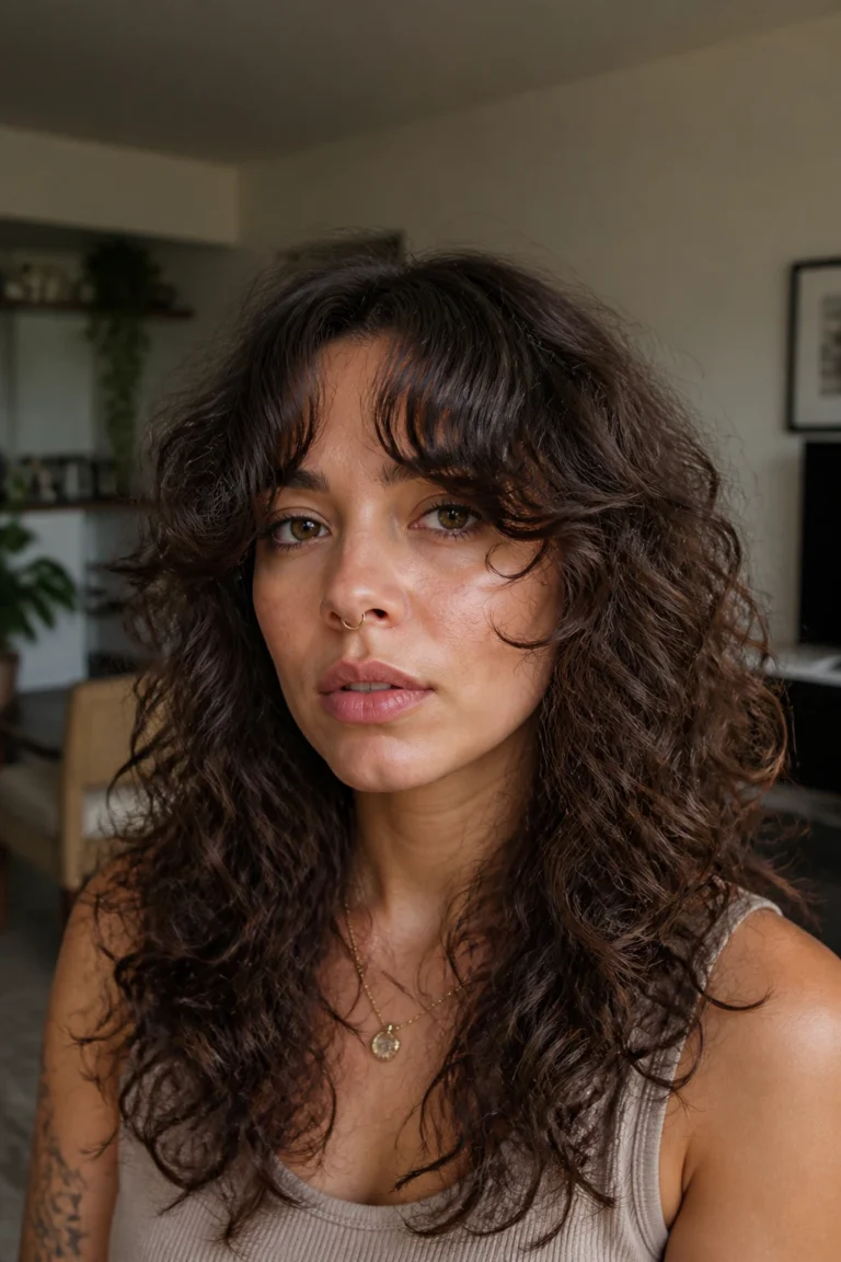 33 Medium Wolf Cuts for Curly Hair