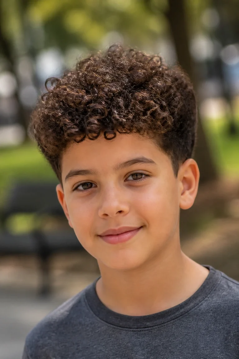 22 Boys Haircuts for Curly Hair