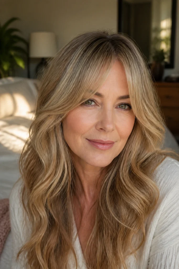 22 Long Wavy Haircuts for Older Women