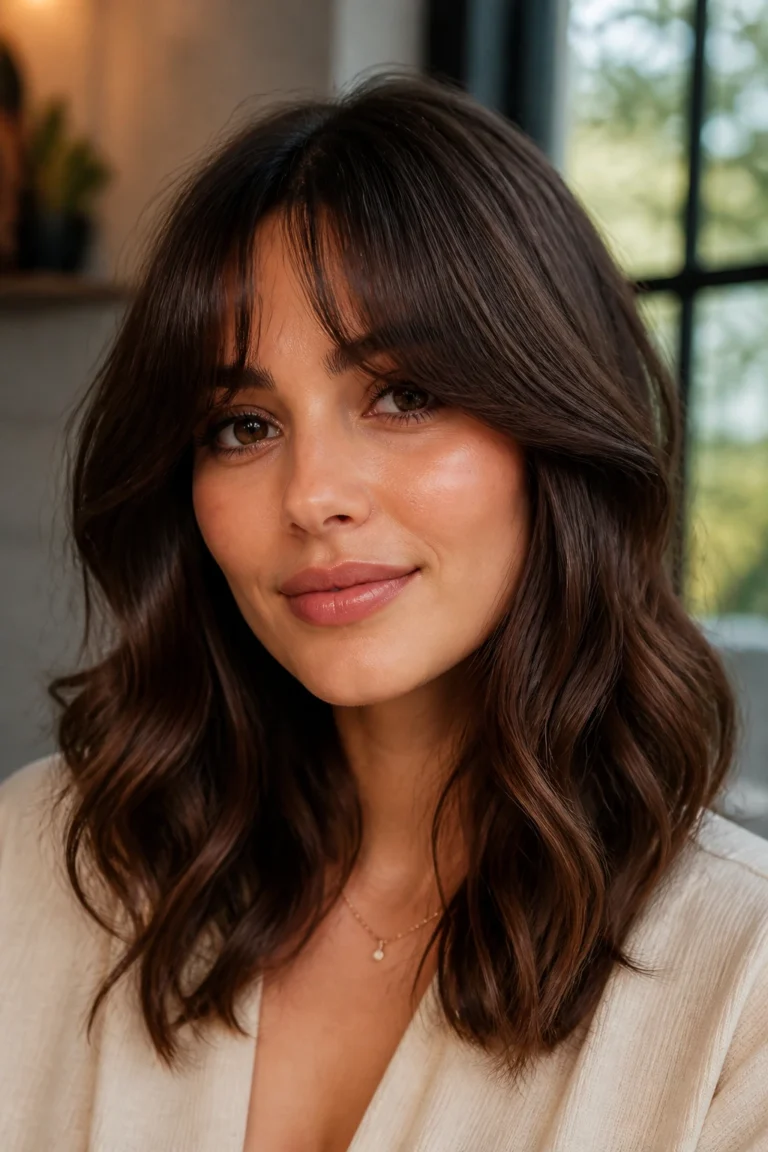 16 Long Hairstyles for Round Faces