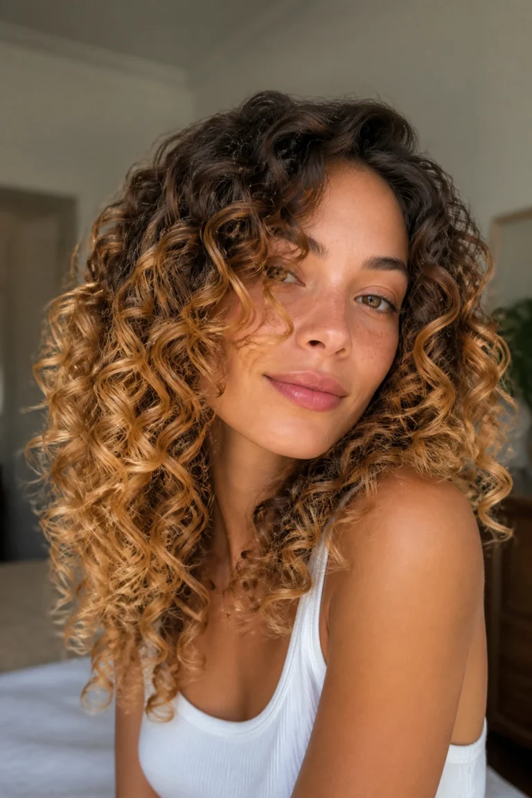 22 Honey Hair Color Ideas for Curly Hair