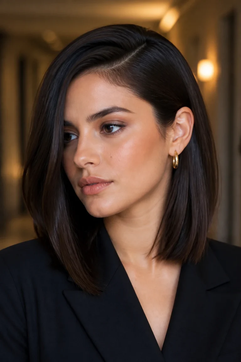 18 Shoulder Length Straight Hairstyles for Sleek Polish
