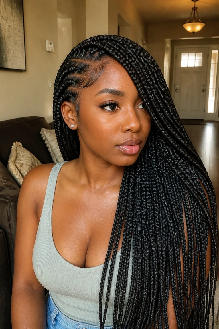 27 Box Braid Styling Ideas for Long Hair