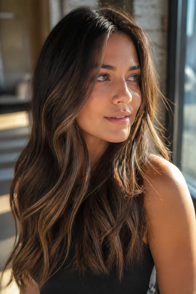 30 Dimensional Highlights for Brunette Hair