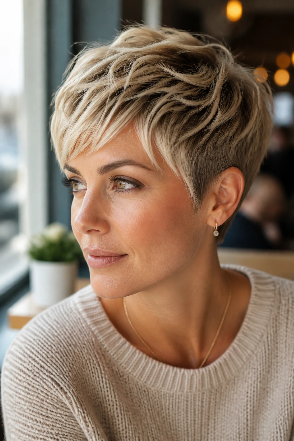 Close-up of dimensional highlighted pixie showing ribbons of light
