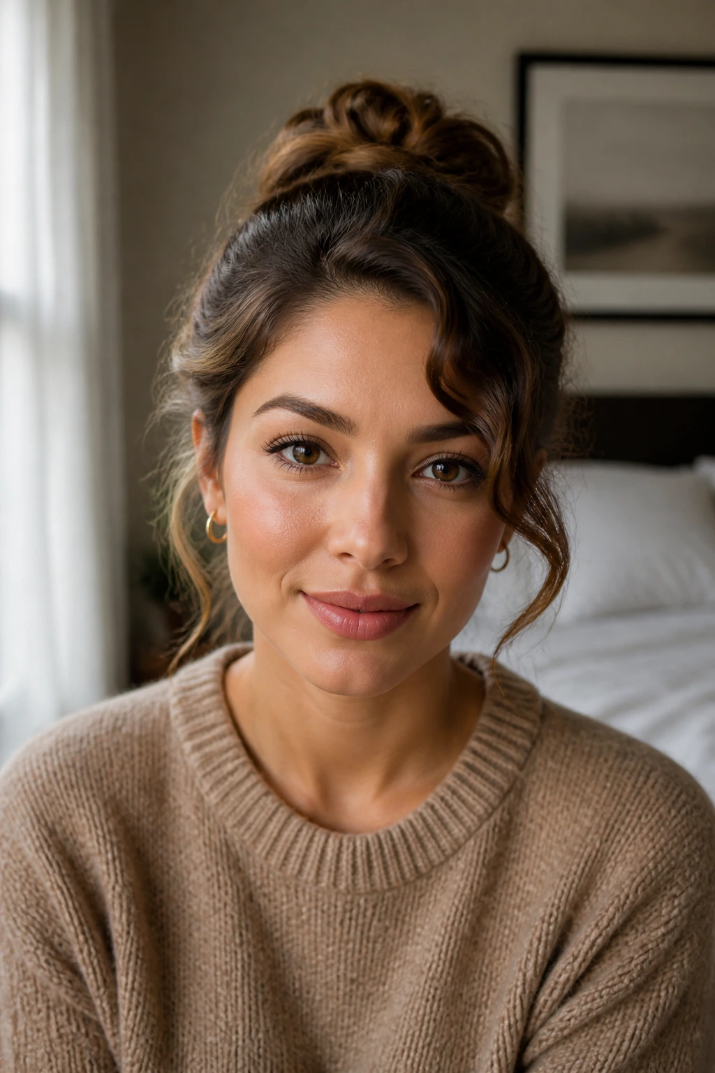 Close-up portrait showing diverse hair textures and lengths styled for fall