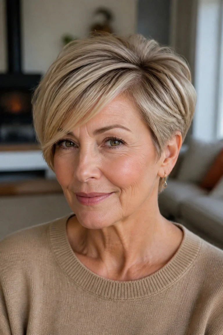 28 Feathered Hairstyles for Short Hair Over 50