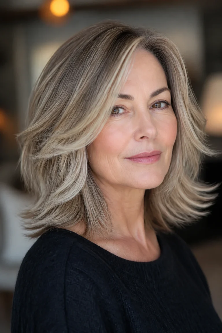 28 Layered Hairstyles for Medium Length Hair Over 50