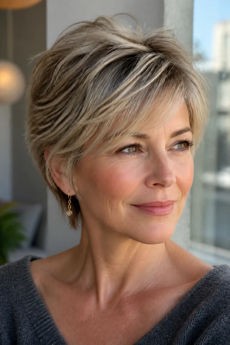 19 Short Layered Haircuts for Women Over 40