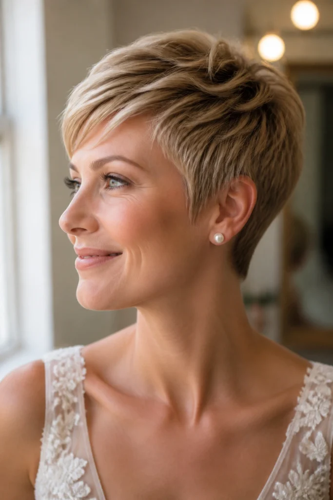 32 Pixie Cuts for Brides