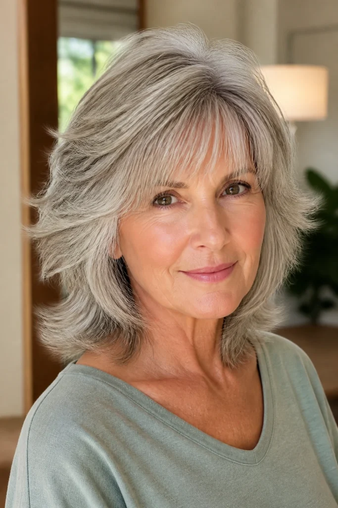 18 Medium Length Hairstyles for Women Over 60