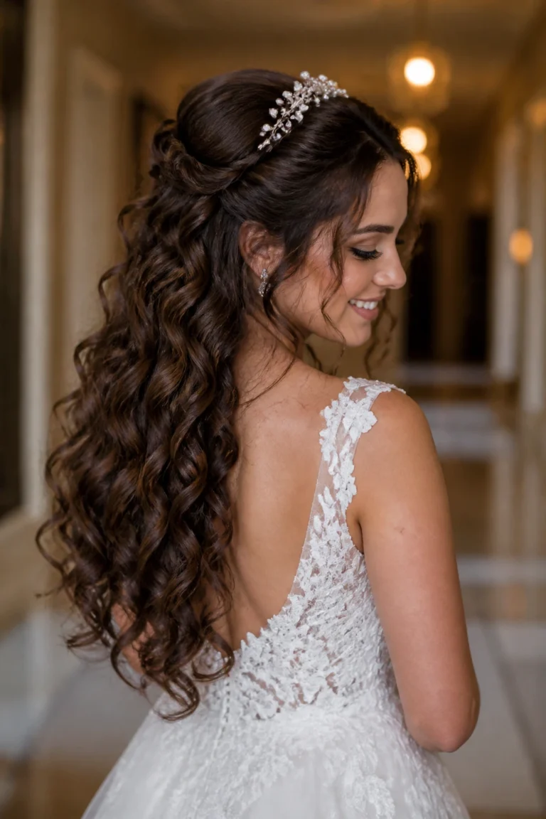 27 Curly Hairstyles for Brides With Long Hair