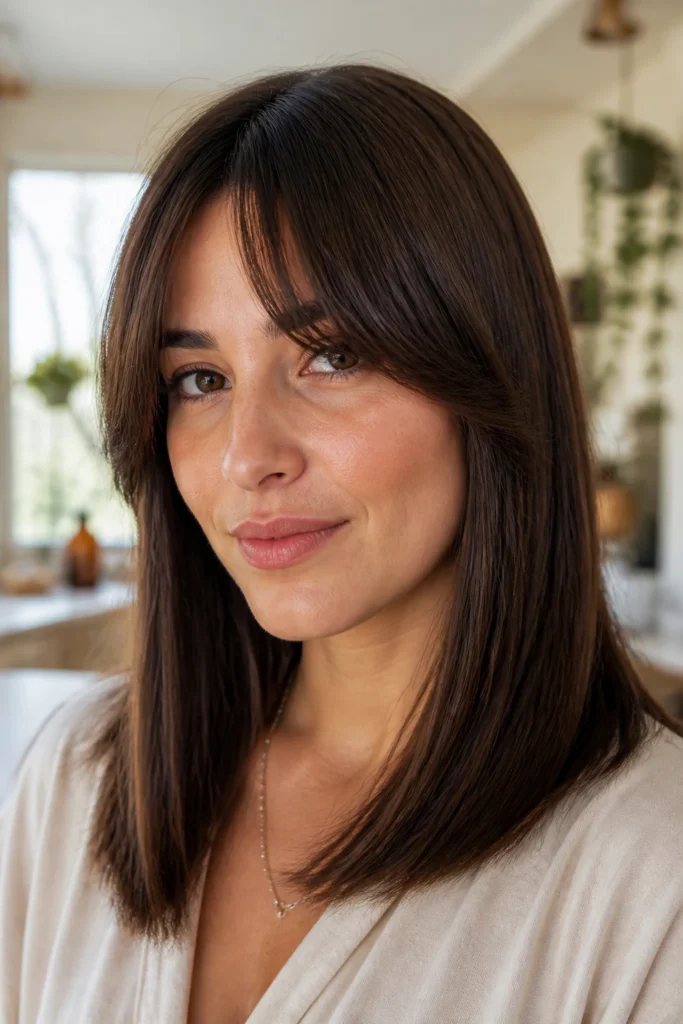 25 Curtain Bang Styles for Straight Hair