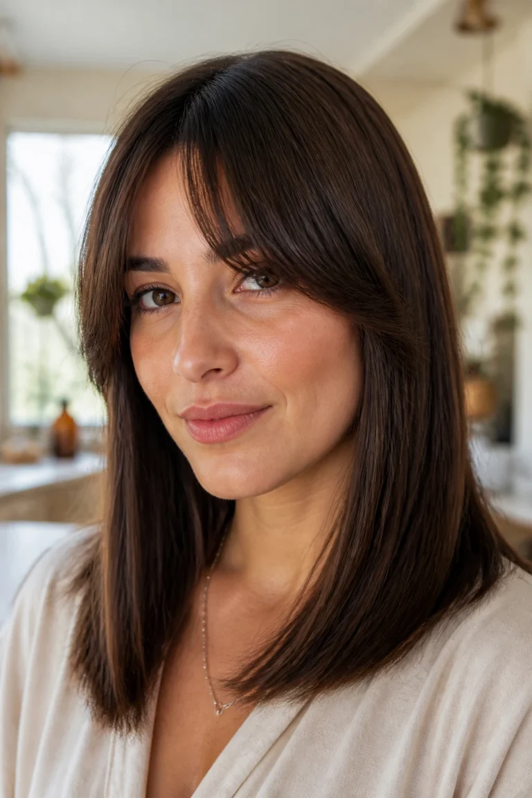 25 Curtain Bang Styles for Straight Hair