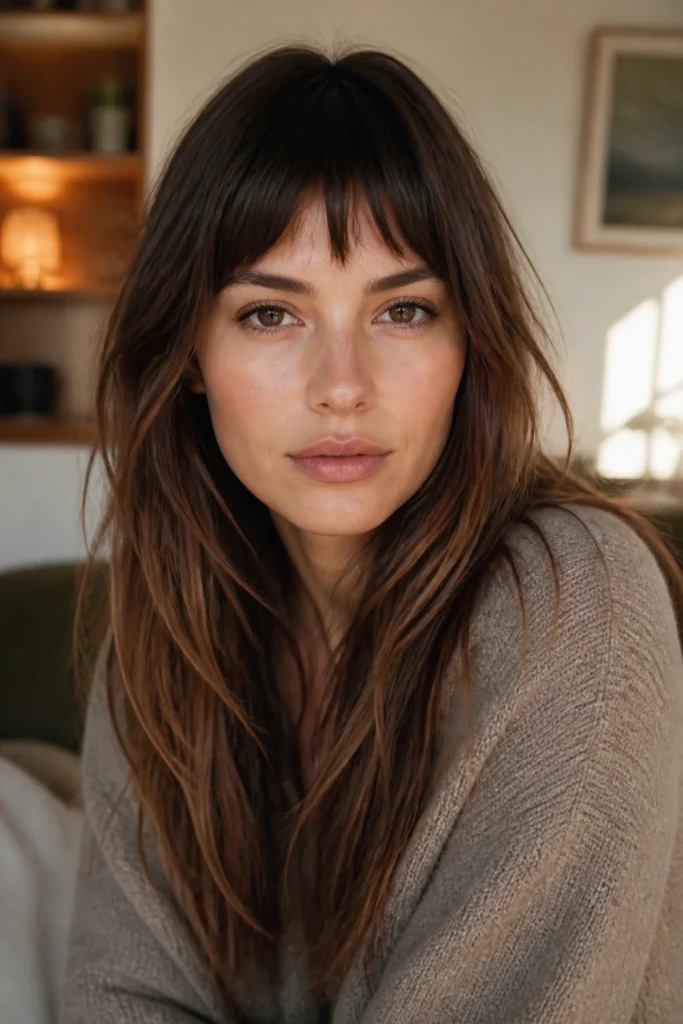 35 Short Choppy Bangs With Long Hair