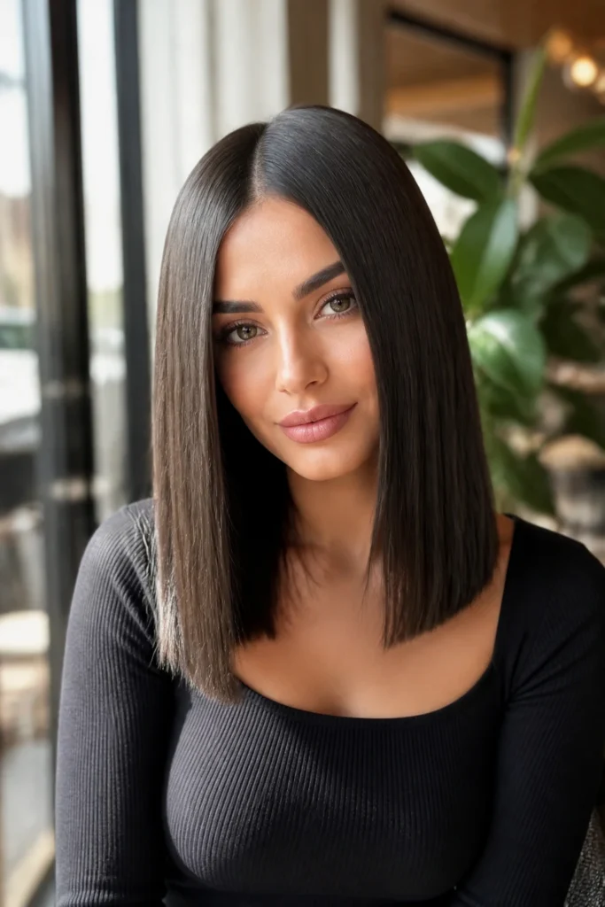 18 Medium Length Straight Hairstyles