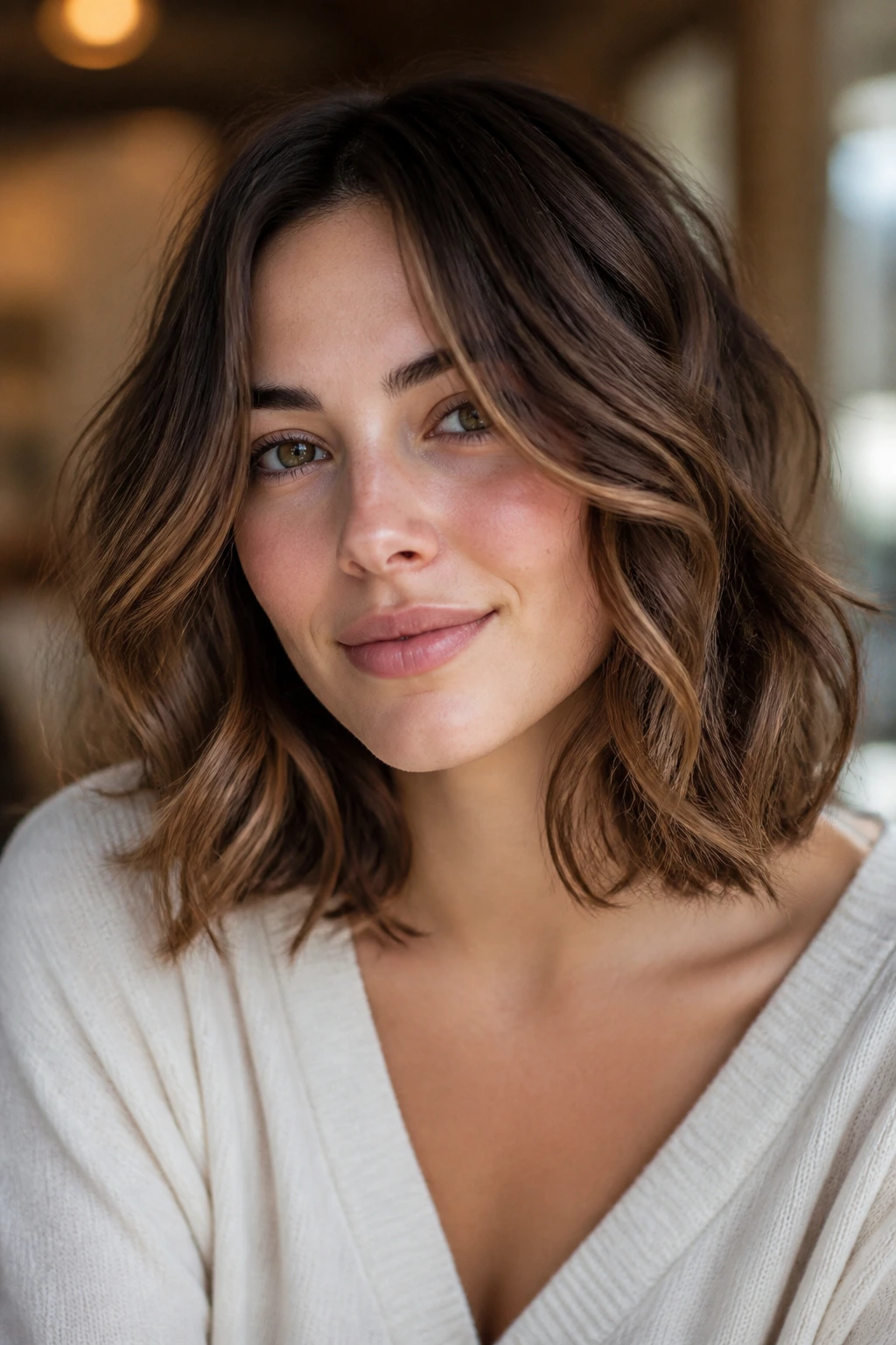 Portrait showing adaptable hairstyle suitable for various hair types