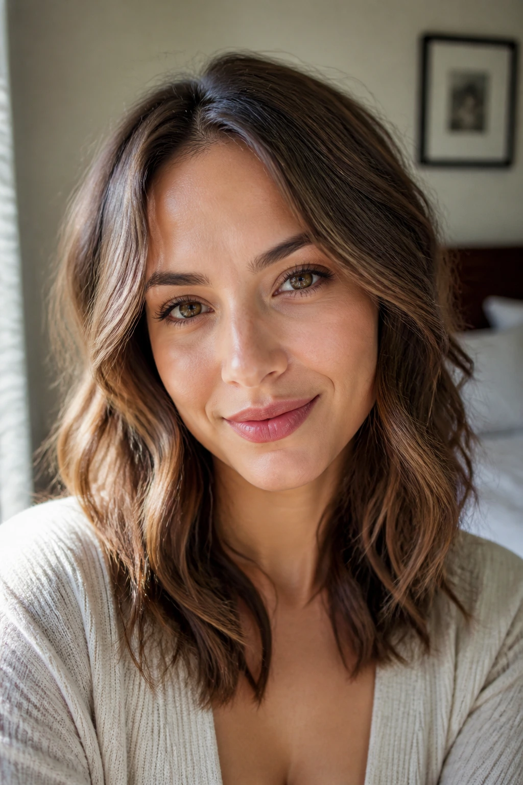 Portrait showing tweaks for lengths and textures with medium-length hair