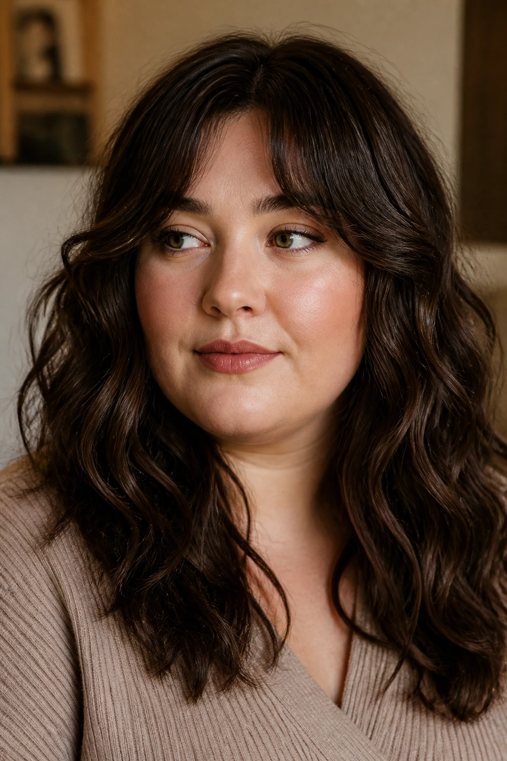 Portrait highlighting hair texture and density for style choices