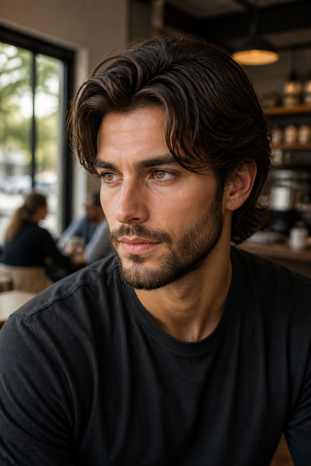 Close-up portrait of a person with a hairstyle tailored to their hair type and face shape.