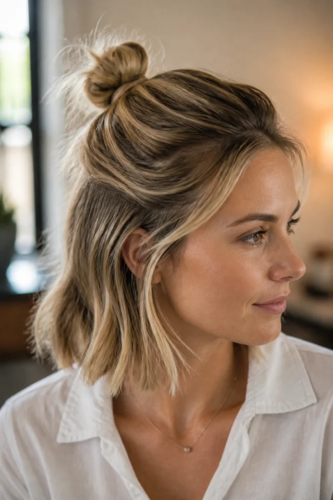 19 Bun Hairstyles for Short Hair