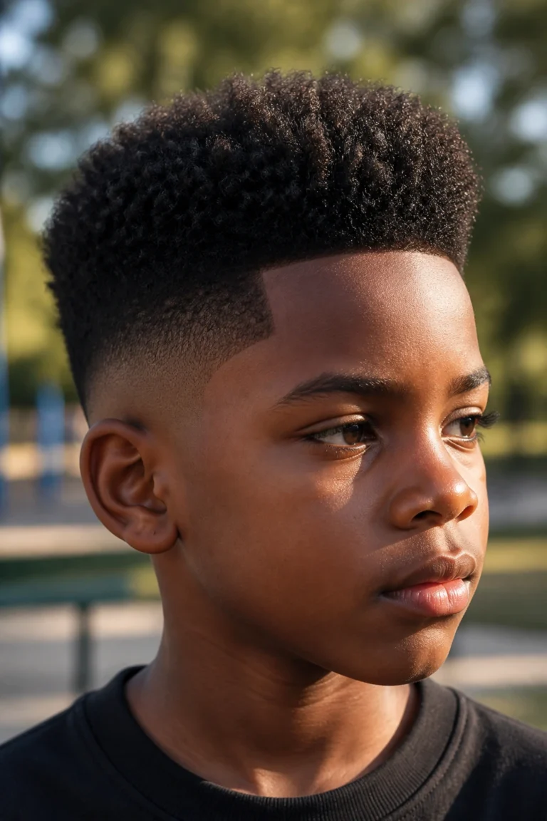 28 Black Boys Haircuts for Curly Hair