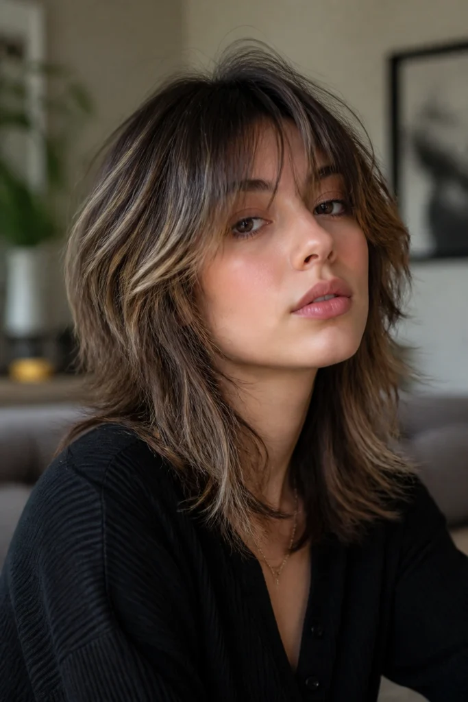 25 Wolf Cuts With Highlights for Soft Dimensional Brightness