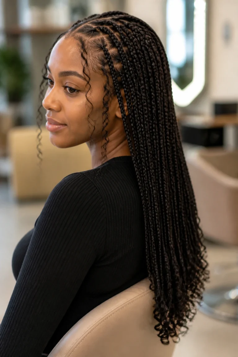 27 Box Braid Styles With a Boho Vibe