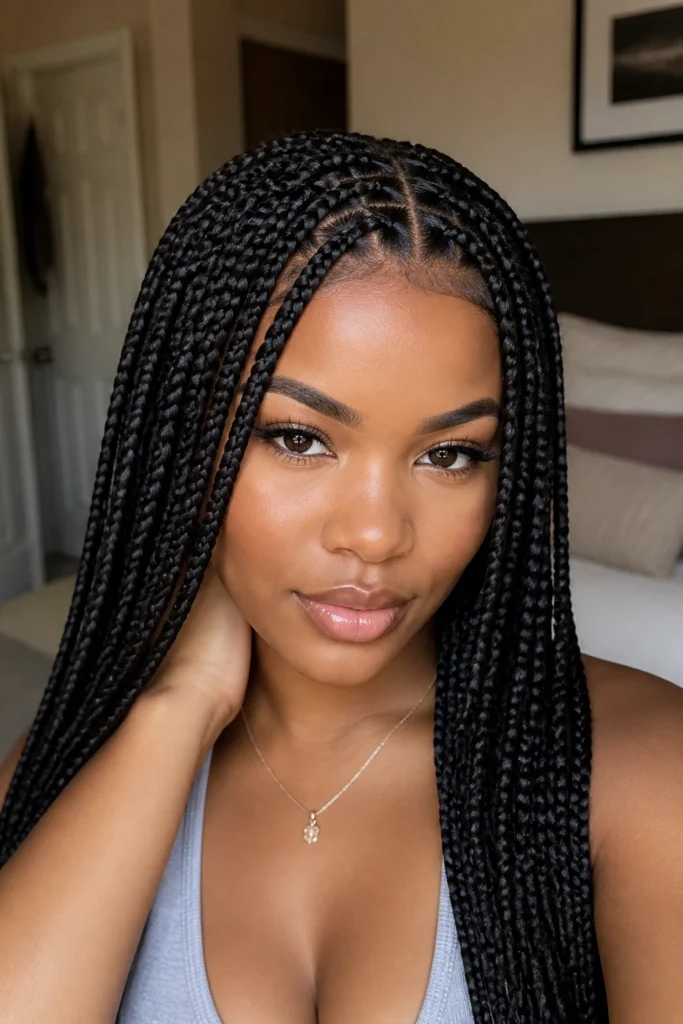28 Cute Box Braid Styles for Black Women