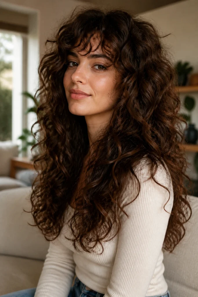 42 Long Layered Curly Haircuts for Volume